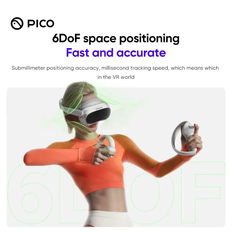 100% Original Pico 4 VR Headset All-In-One Virtual Reality Headset Pico4 3D VR Glasses 4K  Display For Metaverse & Stream Gaming