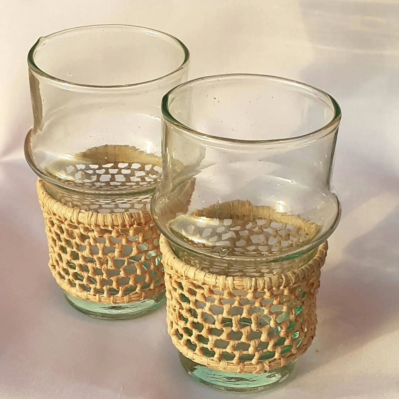 6 Beldi Tea Glasses with Raffia