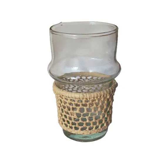 6 Beldi Tea Glasses with Raffia