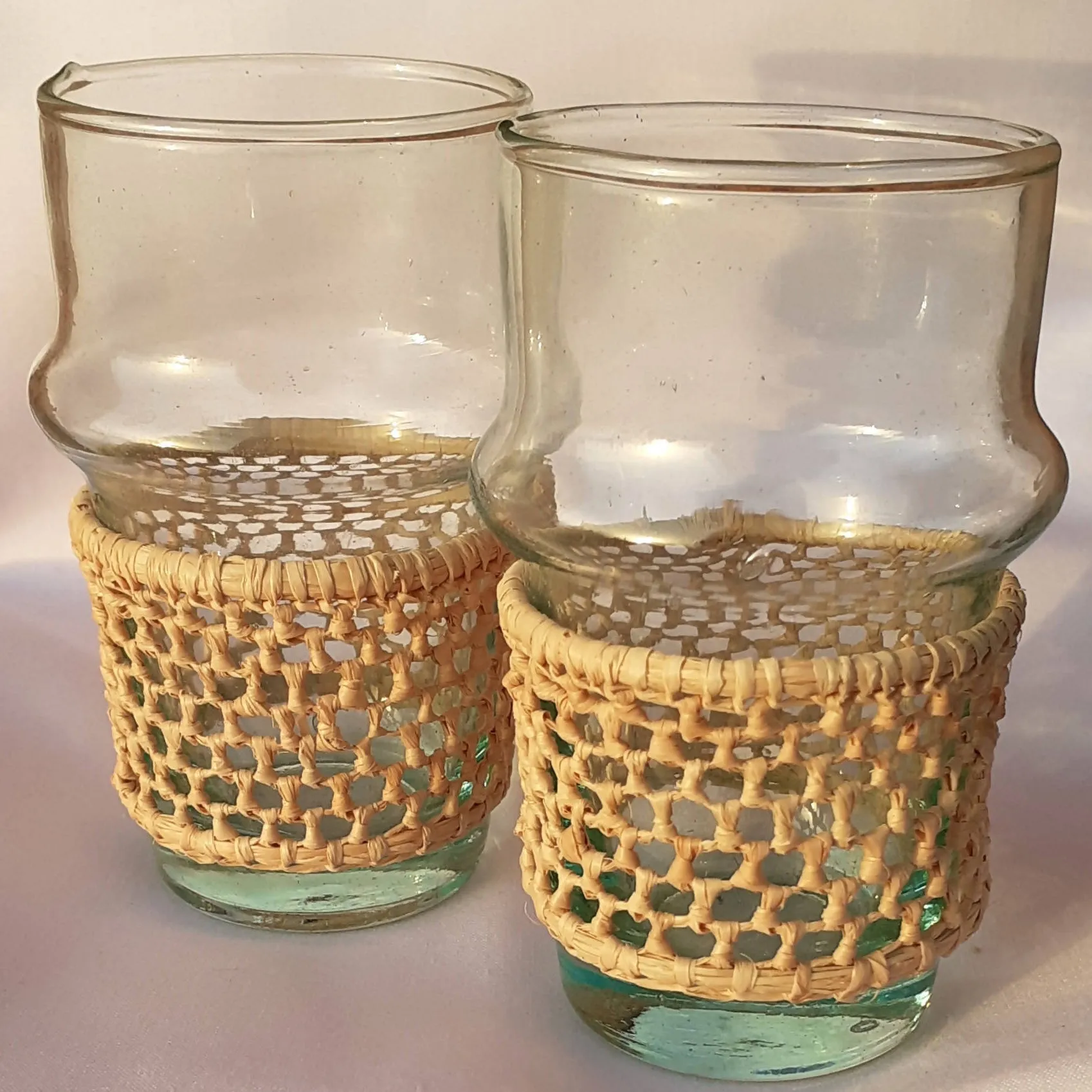 6 Beldi Tea Glasses with Raffia