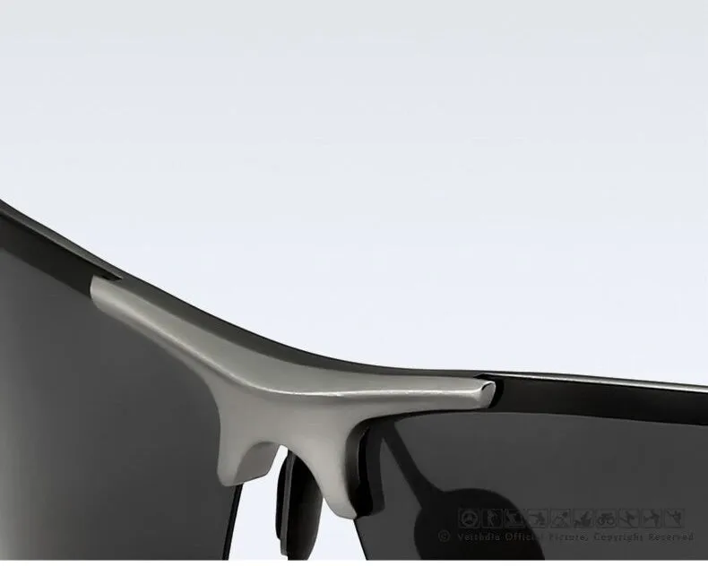 Aluminum Magnesium Frame Mirror Polarized Sun Glasses for Men