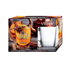 APPLE CIDER GIFT SET OF 2 GLASSES