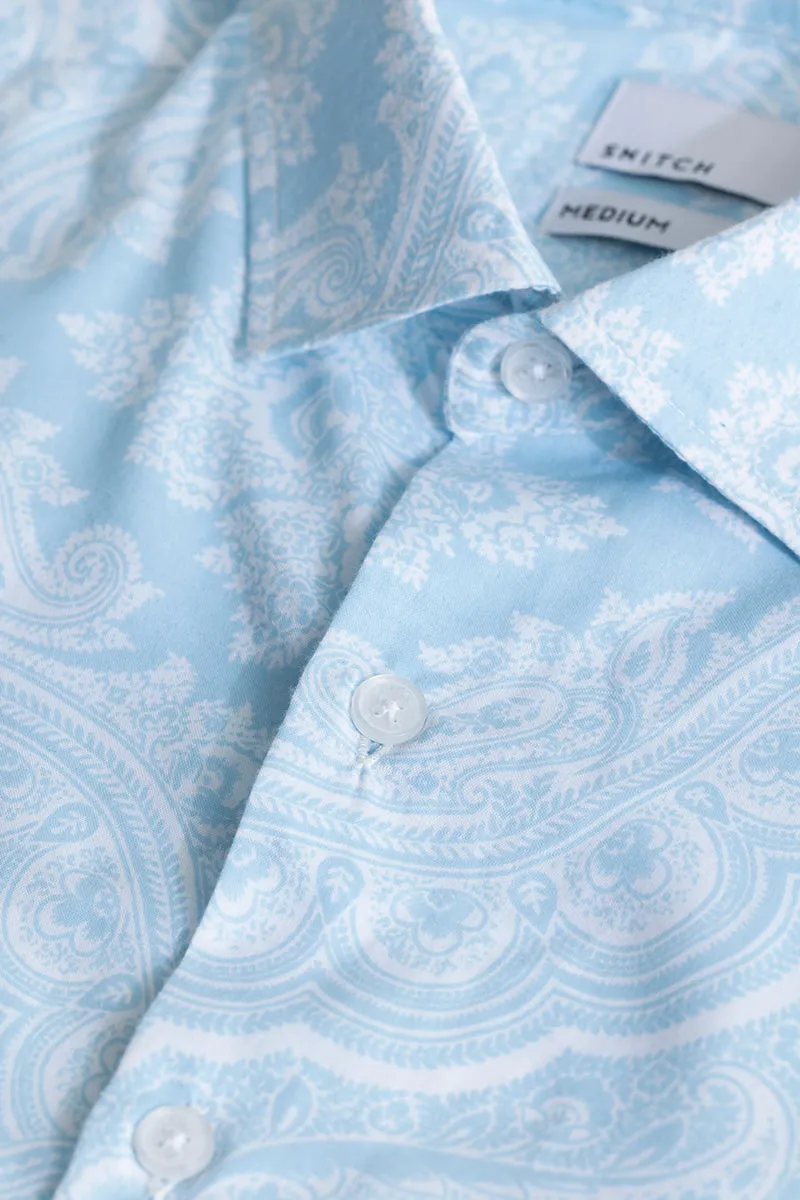 Artistic Dazzle Light Blue Shirt