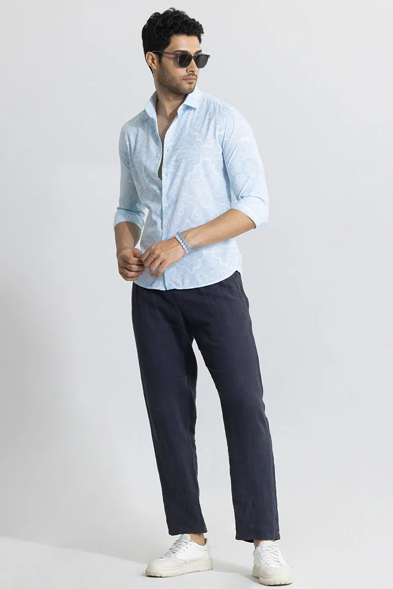 Artistic Dazzle Light Blue Shirt