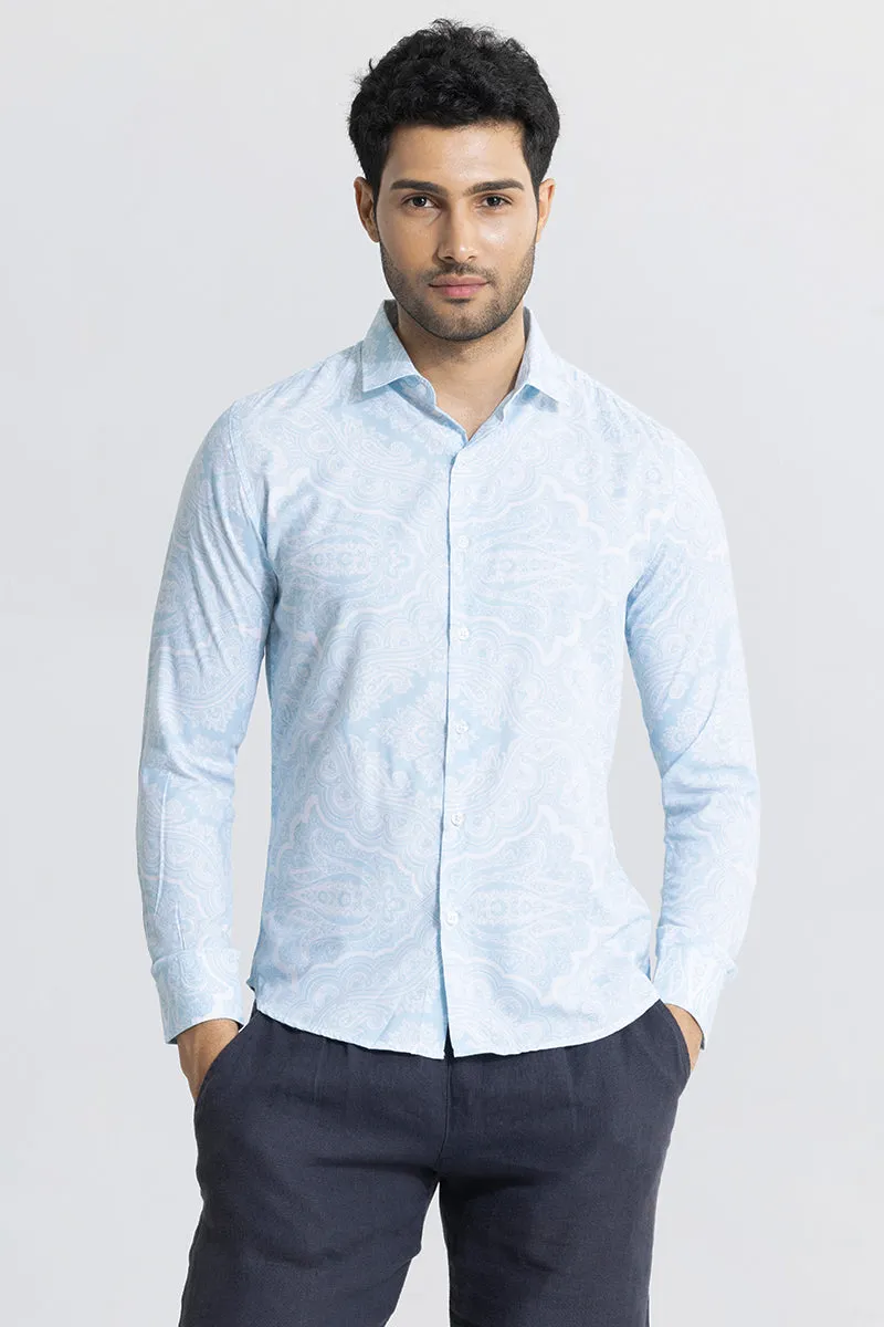 Artistic Dazzle Light Blue Shirt