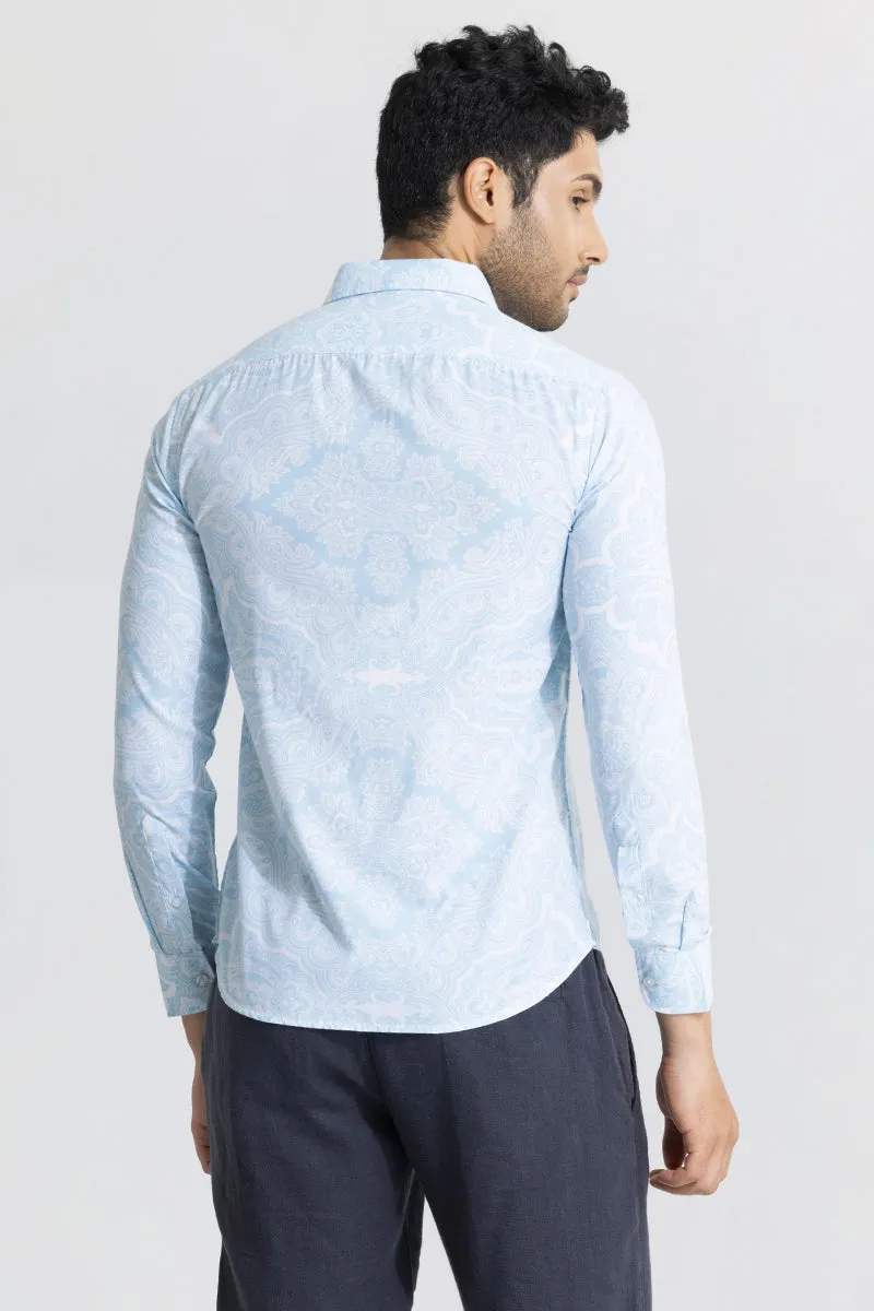 Artistic Dazzle Light Blue Shirt