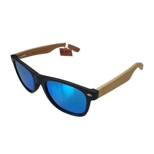 Bamboo Blonde Wayfarer Style Sunglasses