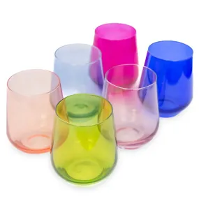 Build Your Own Set of 6 Estelle Wine Glasses - Stemless