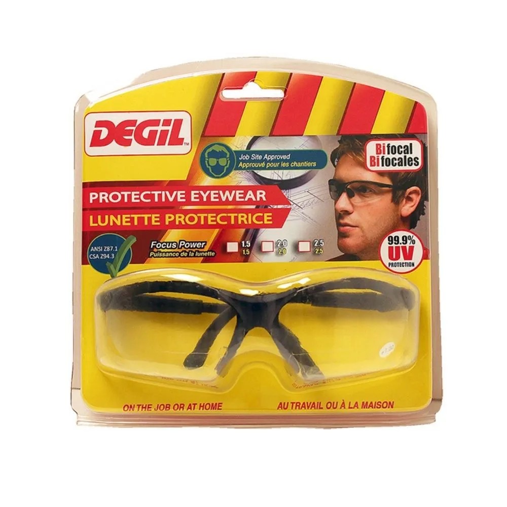 Degil 7051305 Clear Bifocal Protective Work Glasses