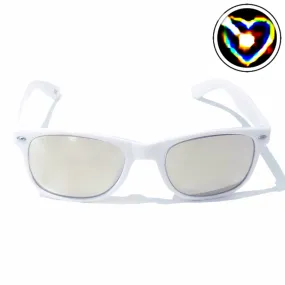 Diffraction Glasses - Lovestruck, Heart Effect (White)