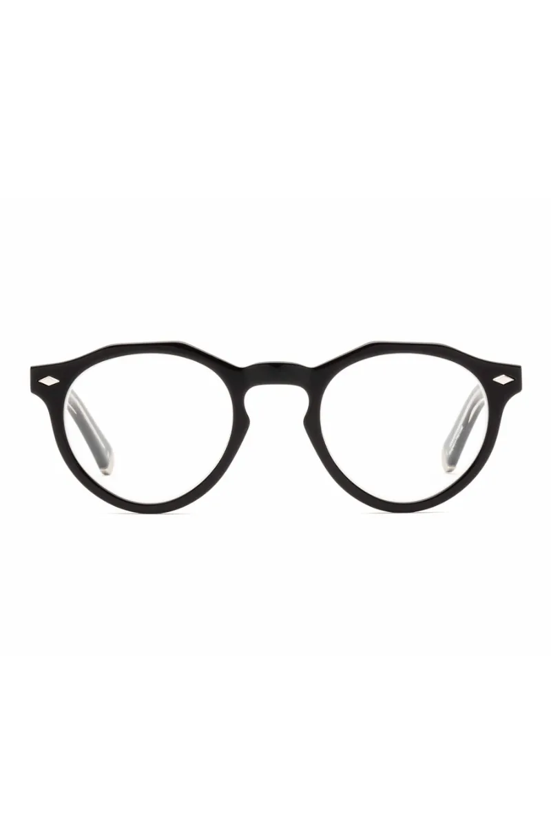 Dogleg Reading Glasses - Gloss Black And Vodka