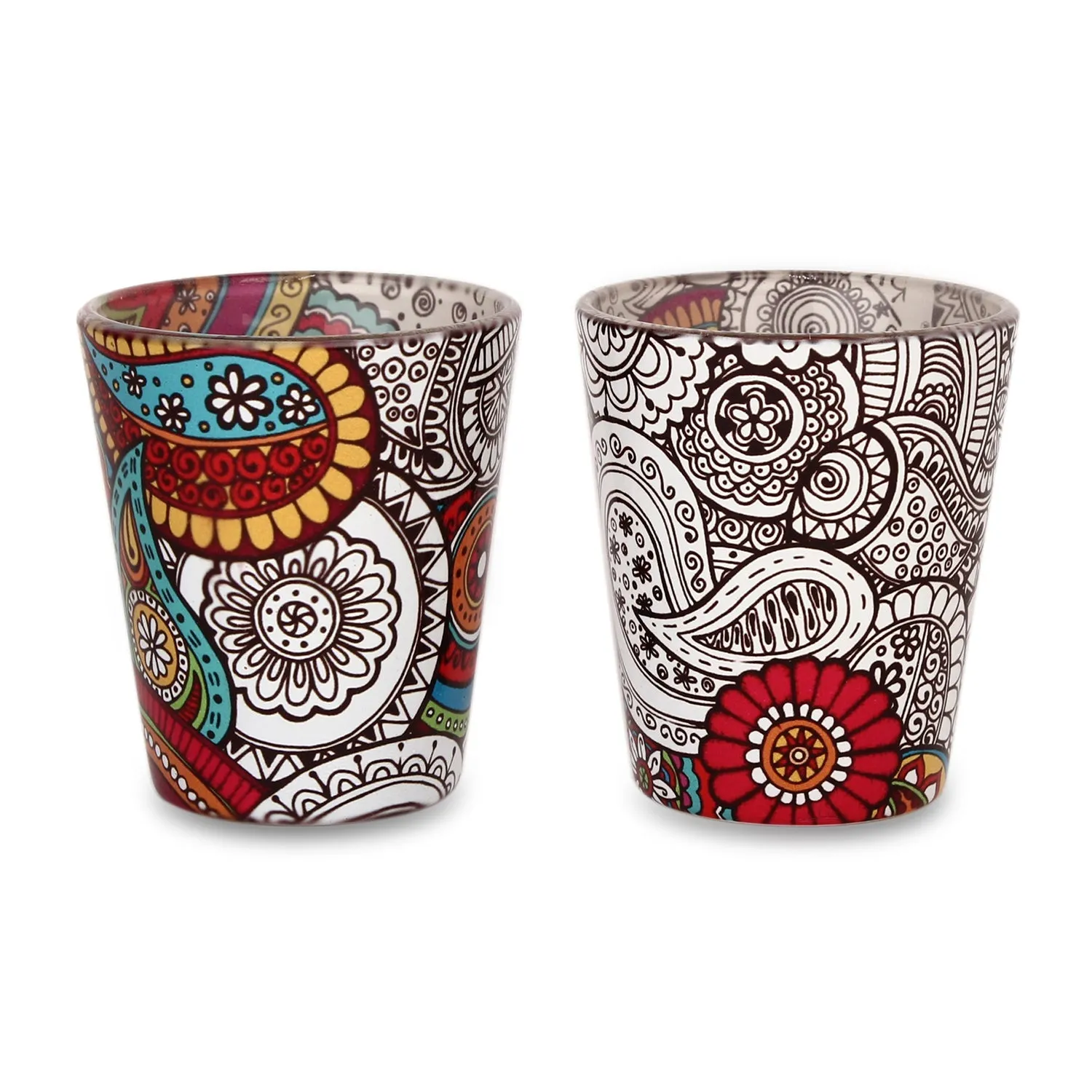 Doodle Art Shot Glasses Set of 2 (30ml each)