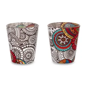 Doodle Art Shot Glasses Set of 2 (30ml each)