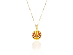 Enamel Sun Charm