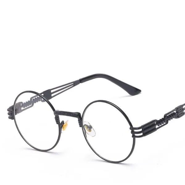 EPOCA RETRO GOLD WITH CLEAR LENSES GLASSES