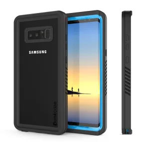 Galaxy Note 8 Anti-Shock Screen Protector Slim-Fit Case [Light Blue]