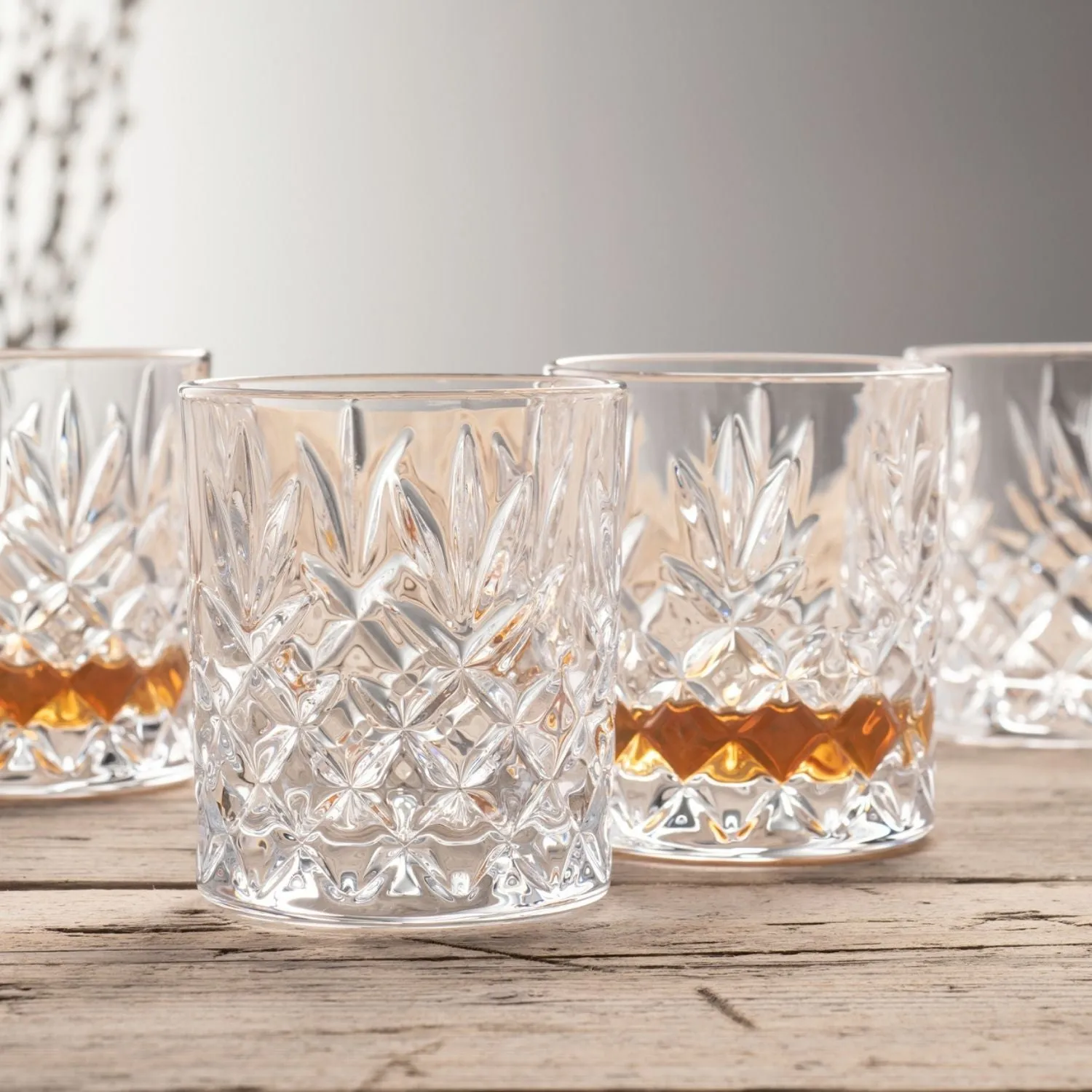 Galway Crystal Renmore Set of 4 Whiskey Glasses