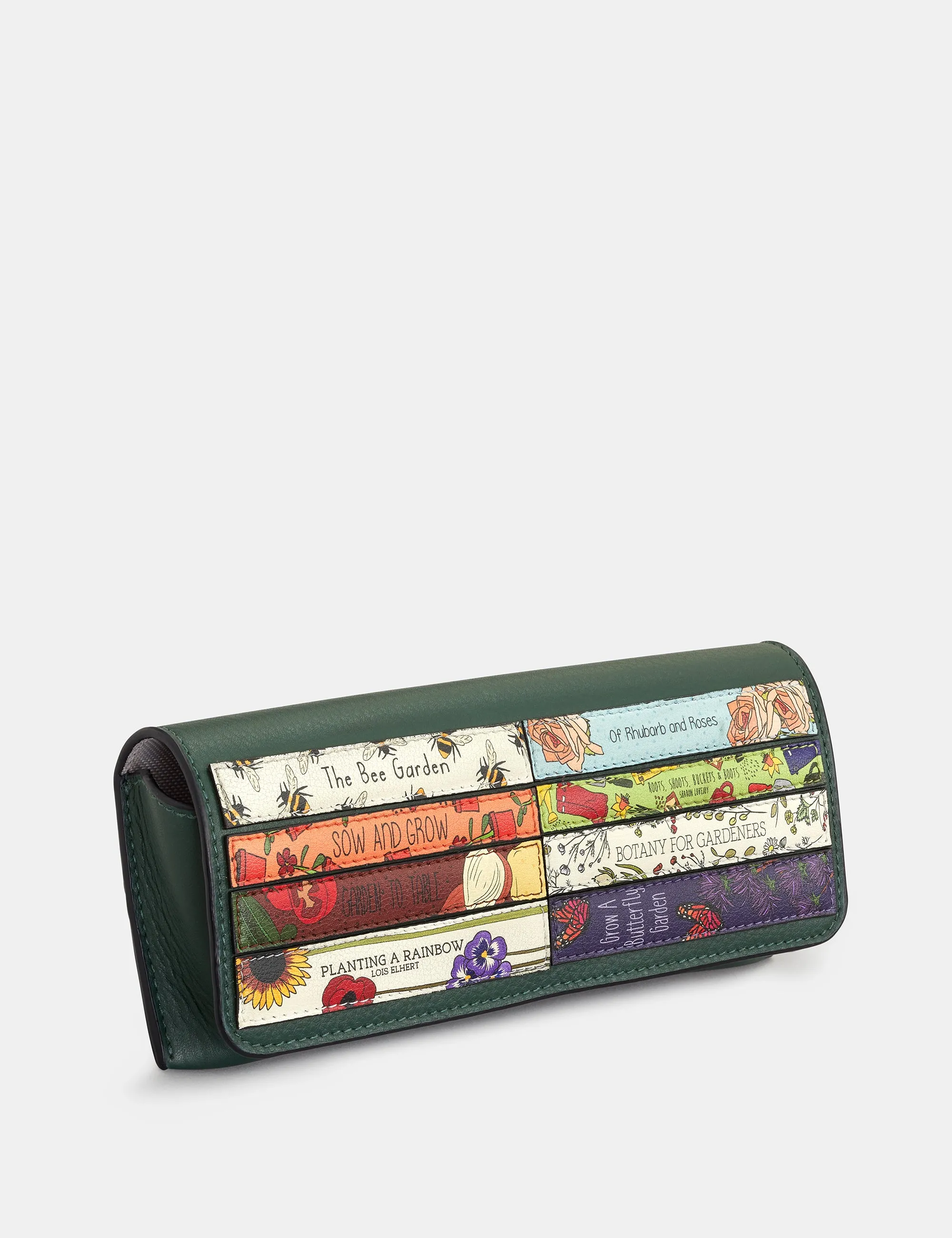 Green Fingers Bookworm Leather Glasses Case