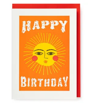 Happy Birthday Sun Notecard