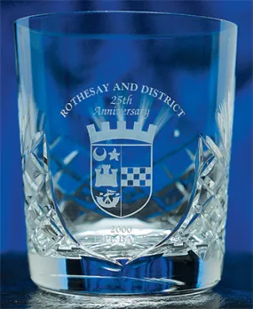 Heavy Crystal Whisky Glasses - Unprinted sample