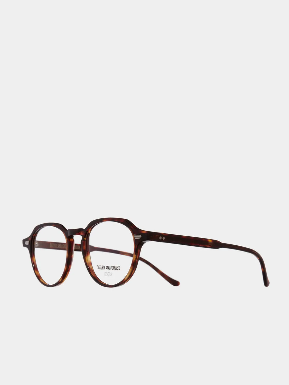 Hexagonal-Frame Acetate Optical Glasses Tortoiseshell