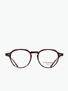 Hexagonal-Frame Acetate Optical Glasses Tortoiseshell