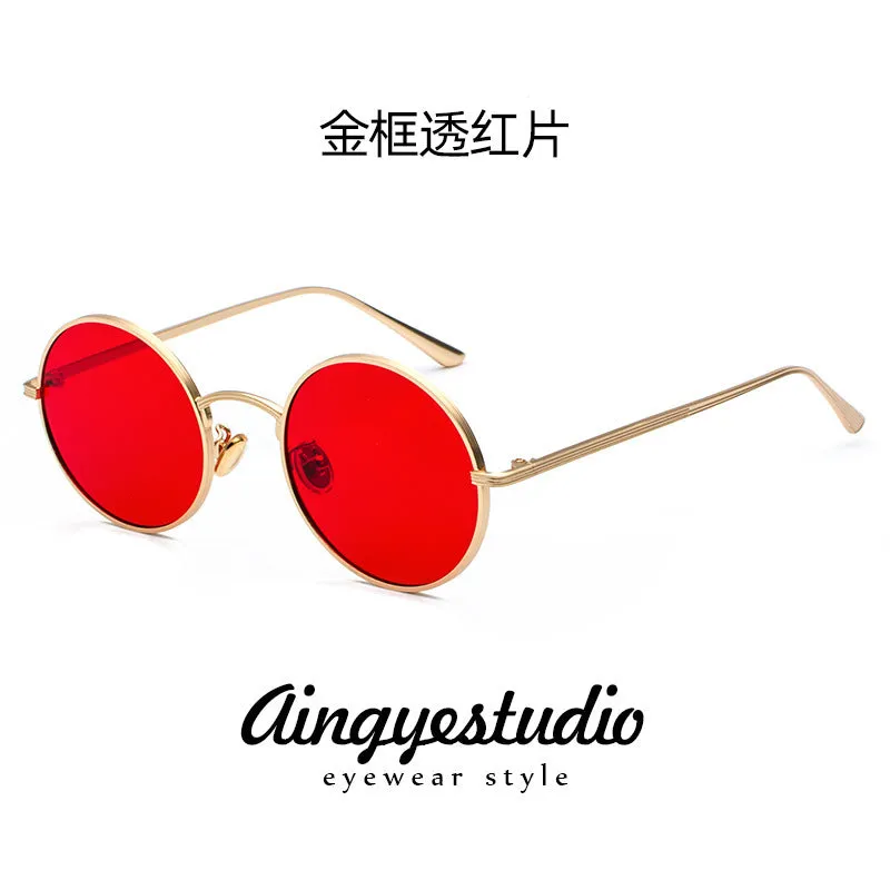 INSTOCK-Retro round sunglasses  for men's trendy glasses.