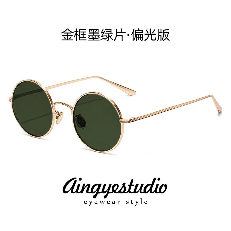 INSTOCK-Retro round sunglasses  for men's trendy glasses.