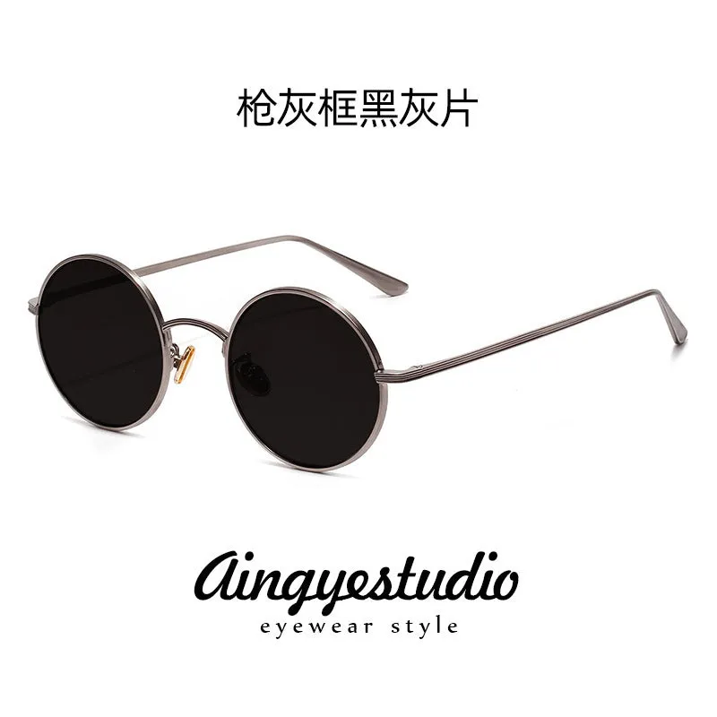 INSTOCK-Retro round sunglasses  for men's trendy glasses.