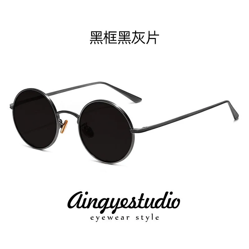 INSTOCK-Retro round sunglasses  for men's trendy glasses.