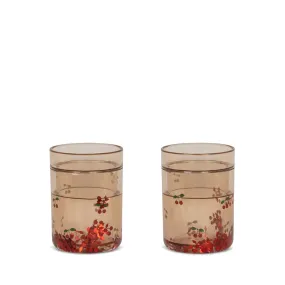 Konges Slojd Glitter Glasses Cups - Cherry