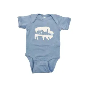 Light Blue Skyline Onesie