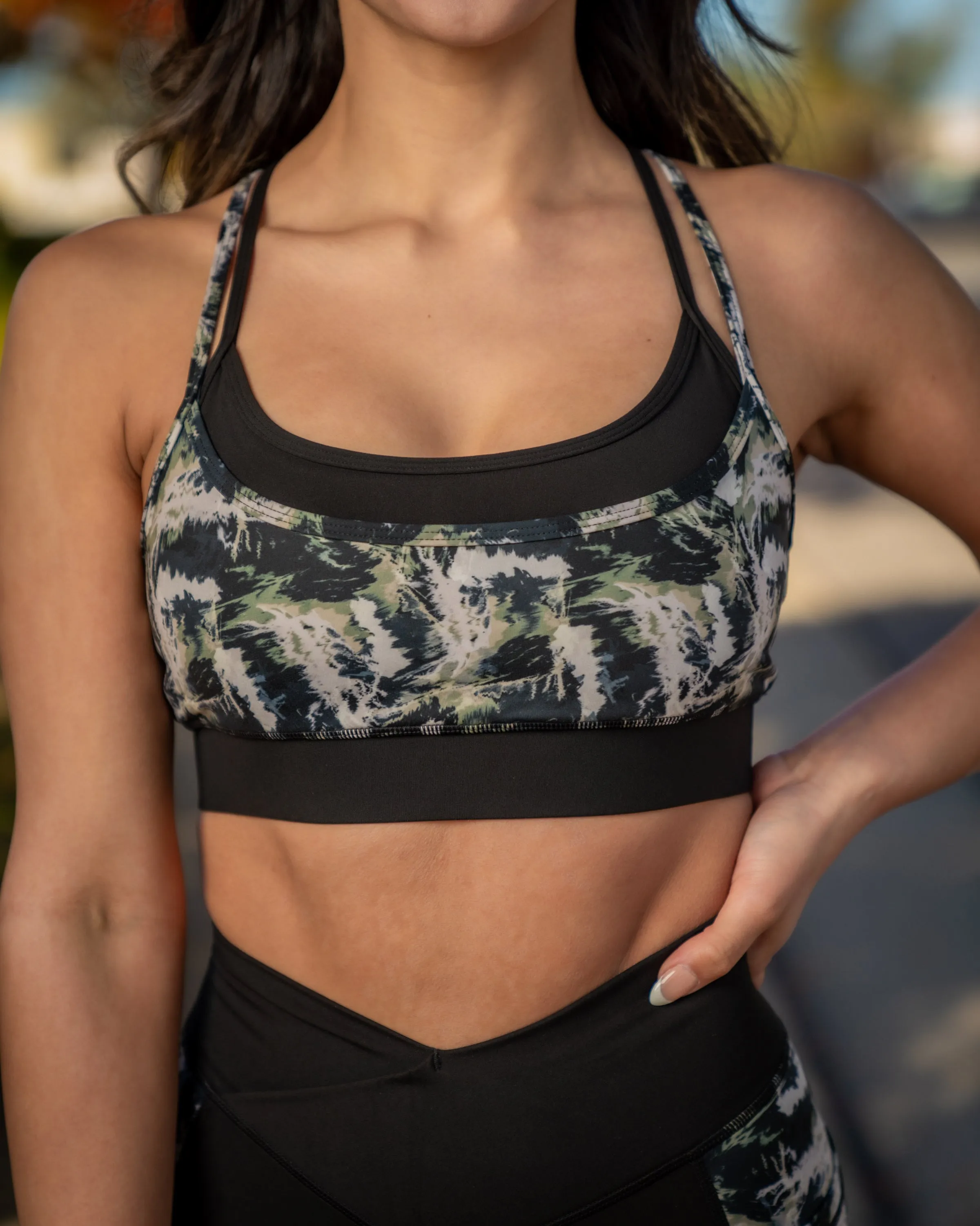 Network Sports Bra - Veridian