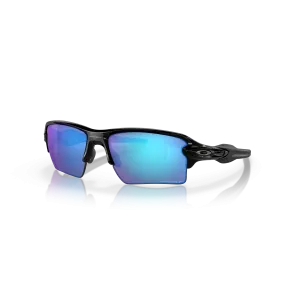 Oakley Flak Prizm Sapphire Polarized Lenses - Polished Black Frame