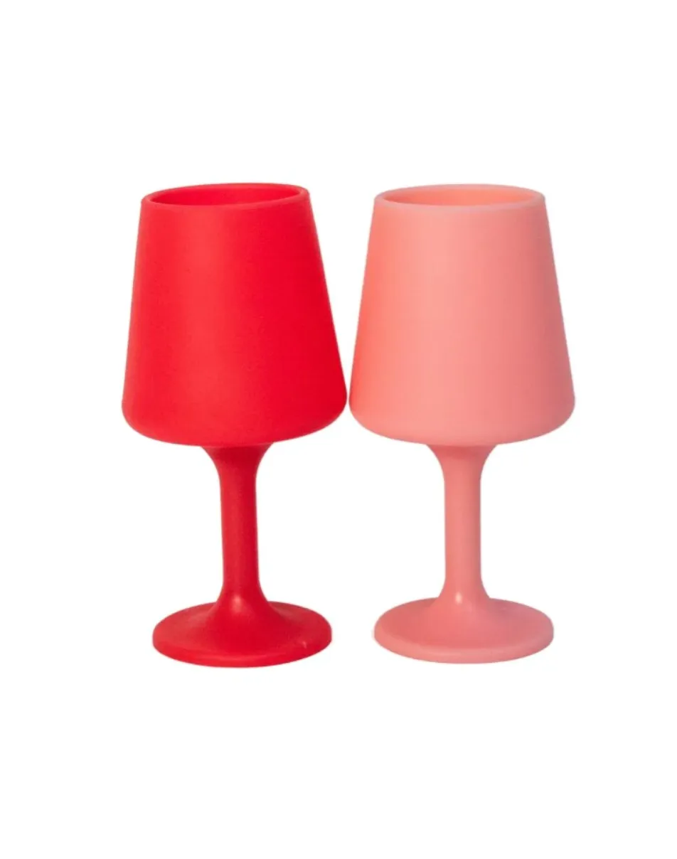 PG Silicone Swepp Wine Glasses - Set of 2