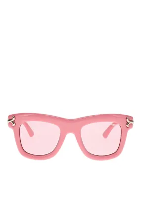 Pink Blush Square Acetate Sunglasses