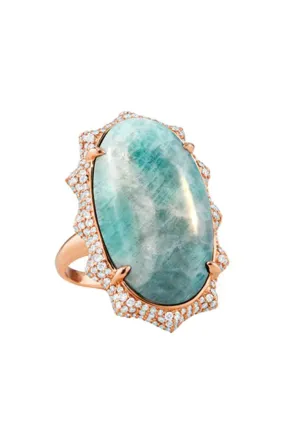 "Happiness" Amazonite Sun Ring