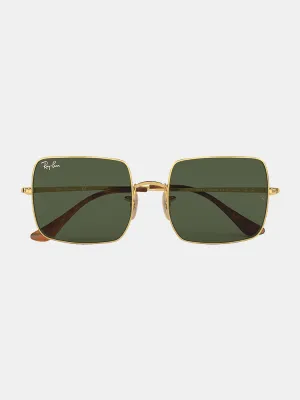 Ray-Ban Square 1971 Classic Sunglasses - Gold / Green