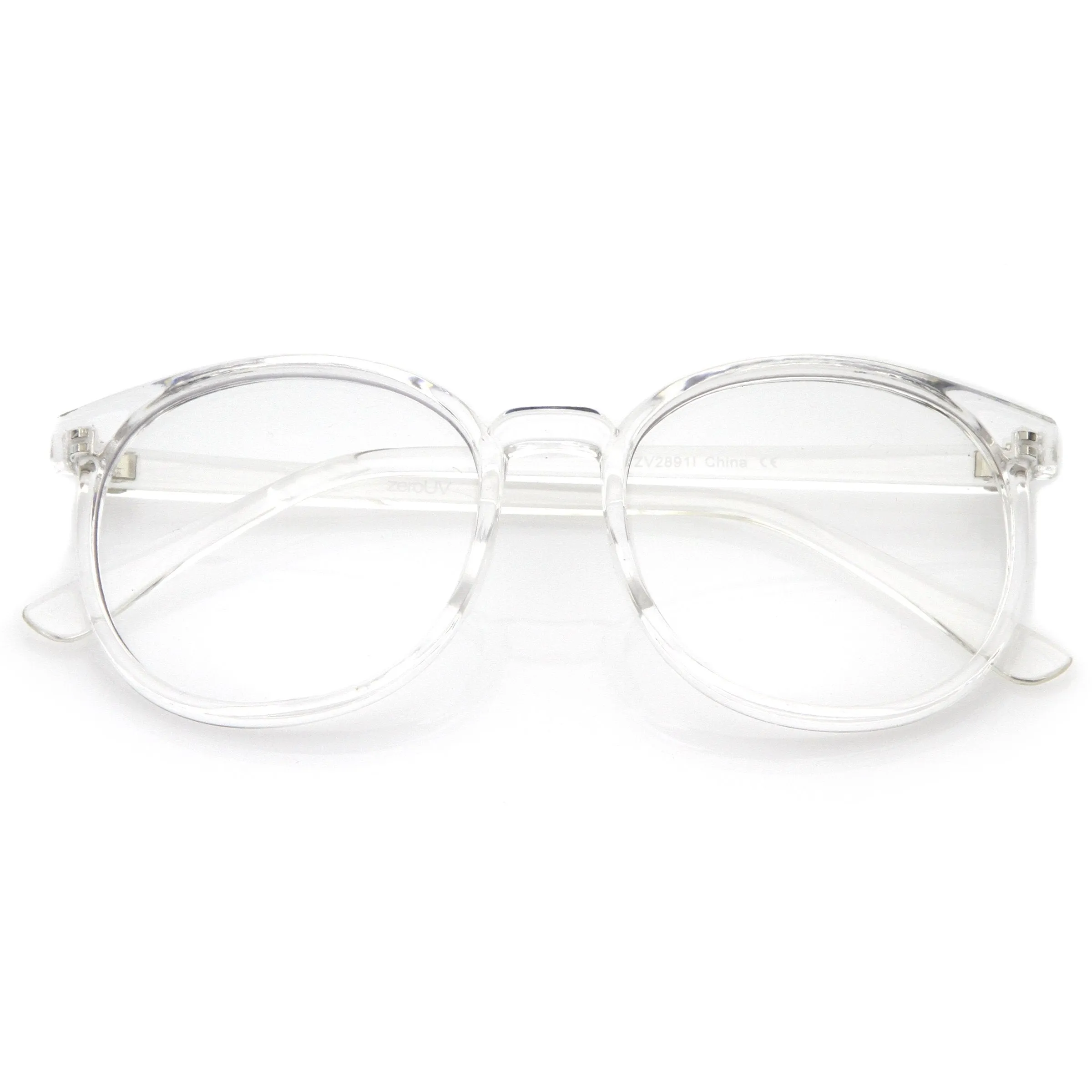 Retro Indie Dapper Round P3 Clear Lens Glasses