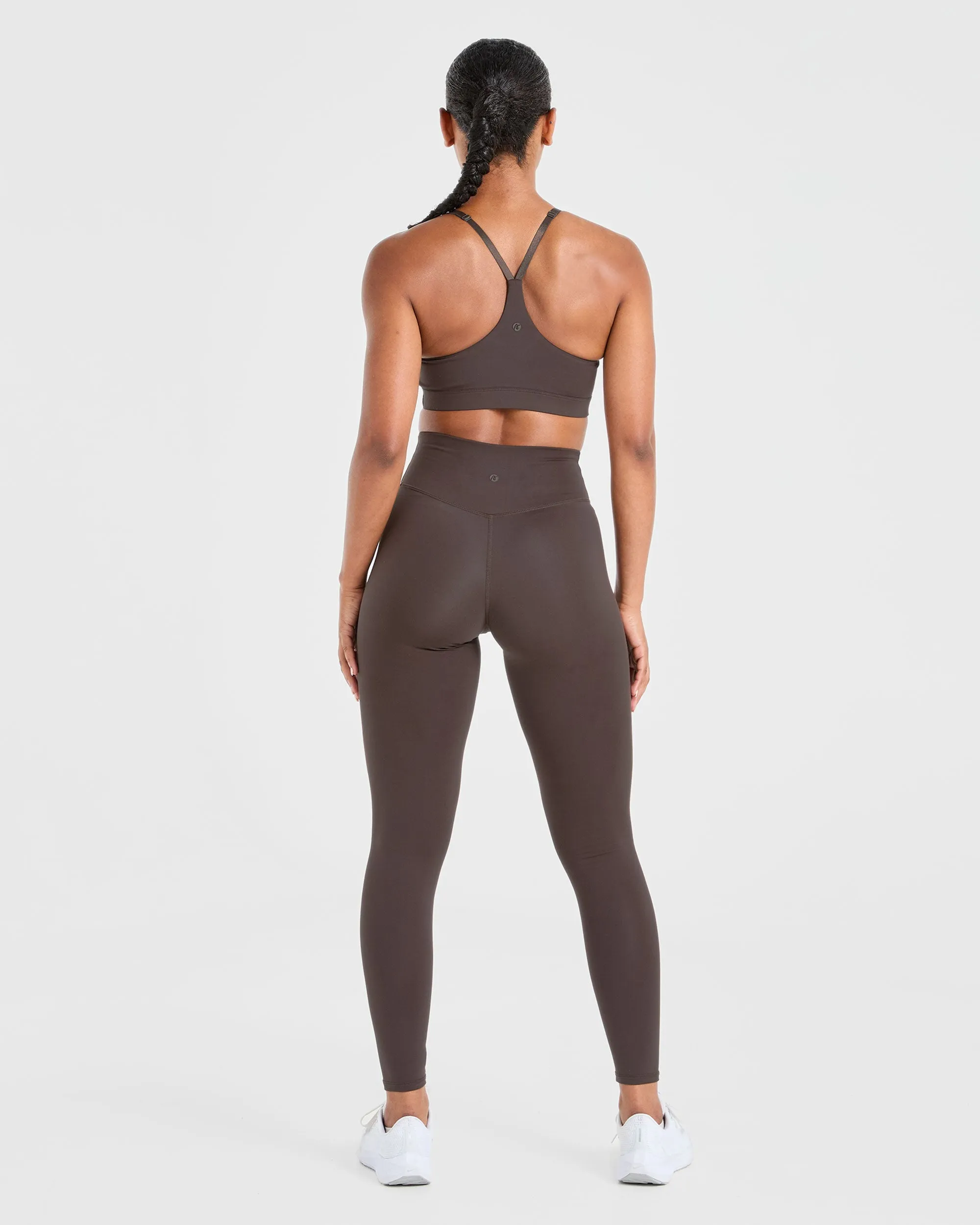 Staple Sports Bra - Coffee Brown