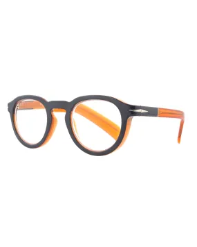 Theodore Blue Light Readers 2.00 (Navy Blue/Transparent Orange)