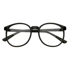 Vintage Inspired Dapper Round Clear Lens P-3 Glasses