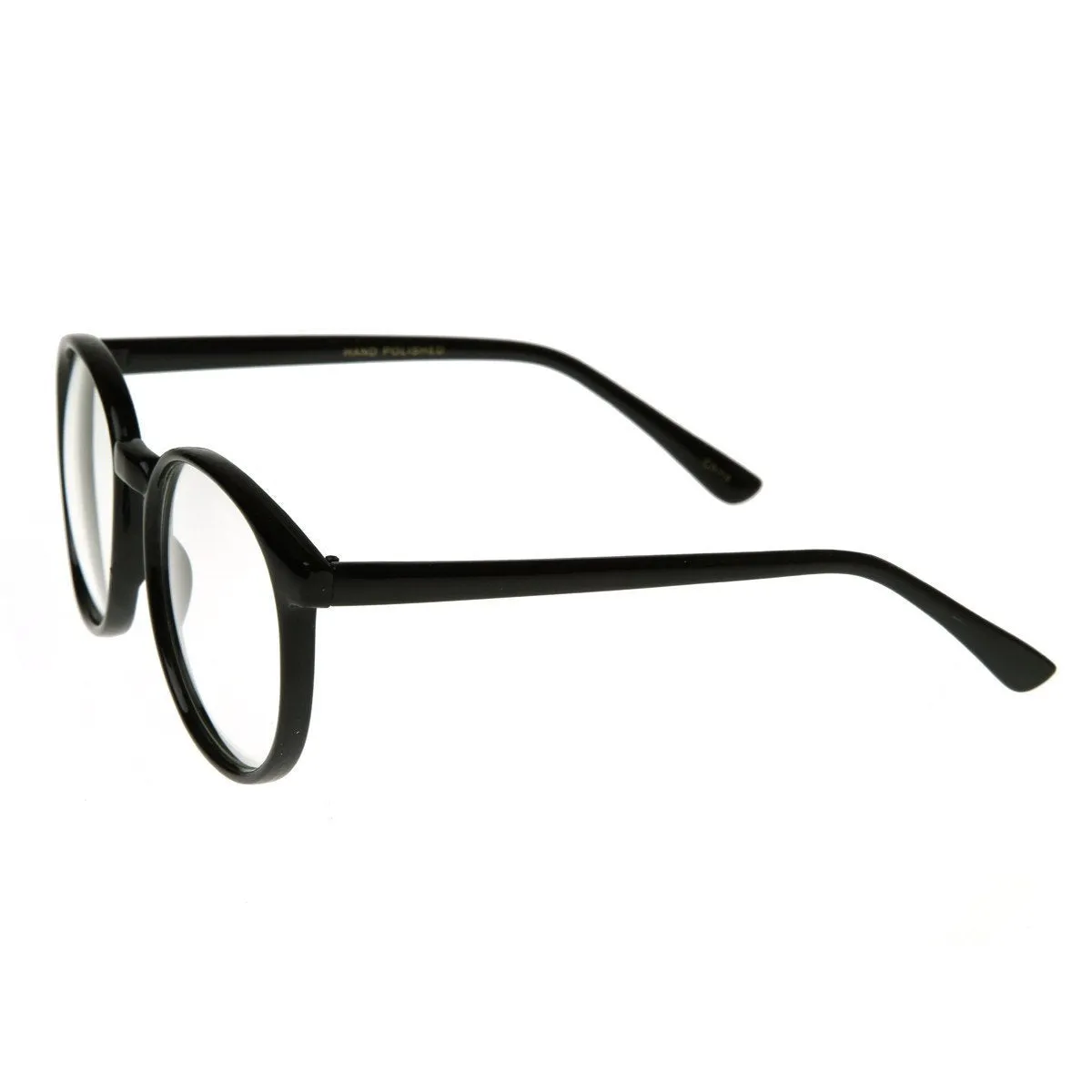 Vintage Inspired Dapper Round Clear Lens P-3 Glasses