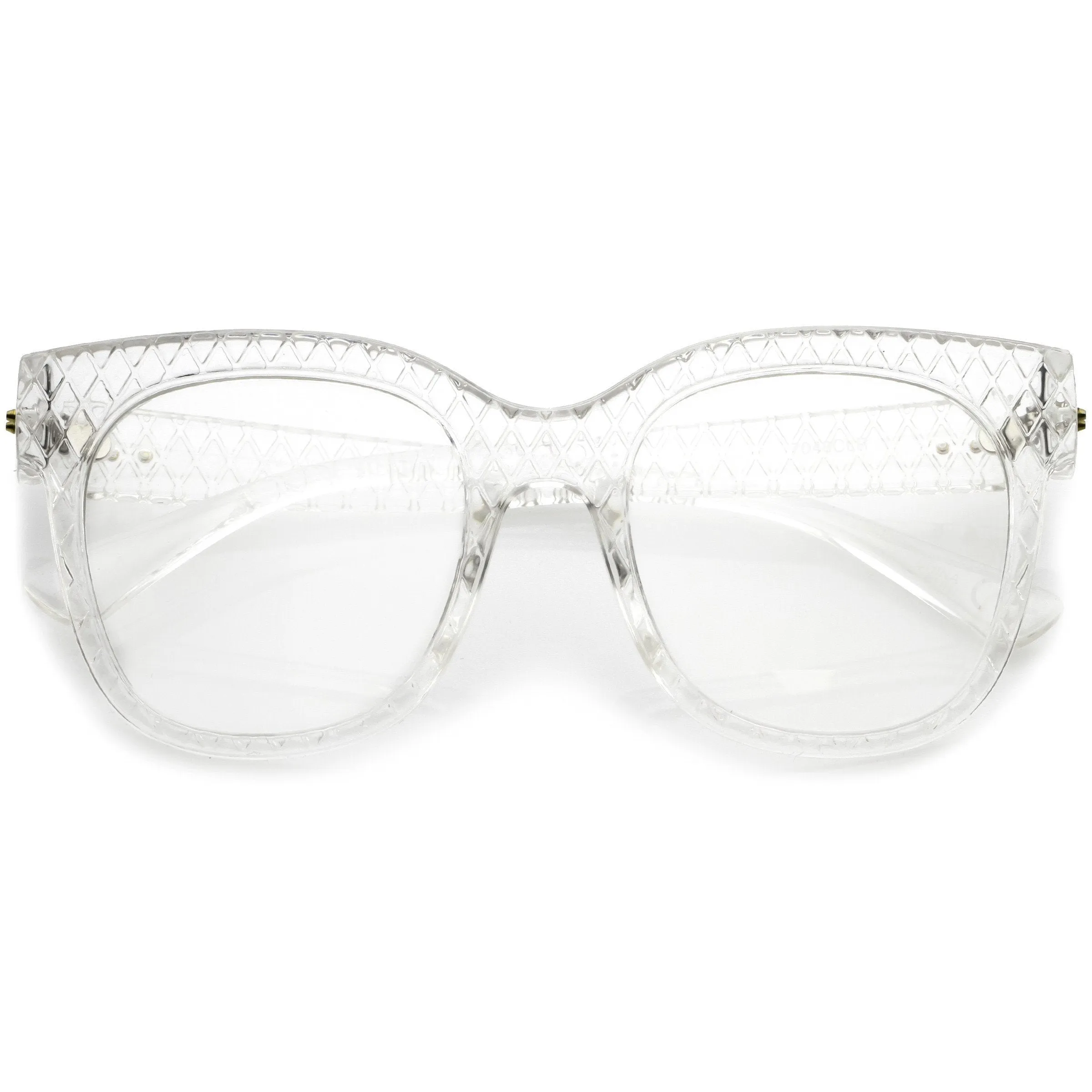 Women's Retro Oversize Bold Cat Eye Clear Lens Glasses